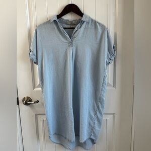 Thread & Supply Light Blue Tunic Top